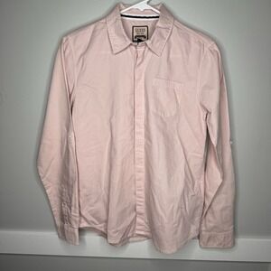 Guess Pink Button Down Shirt Youth Size 14 Large Long Sleeve Casual Preppy
